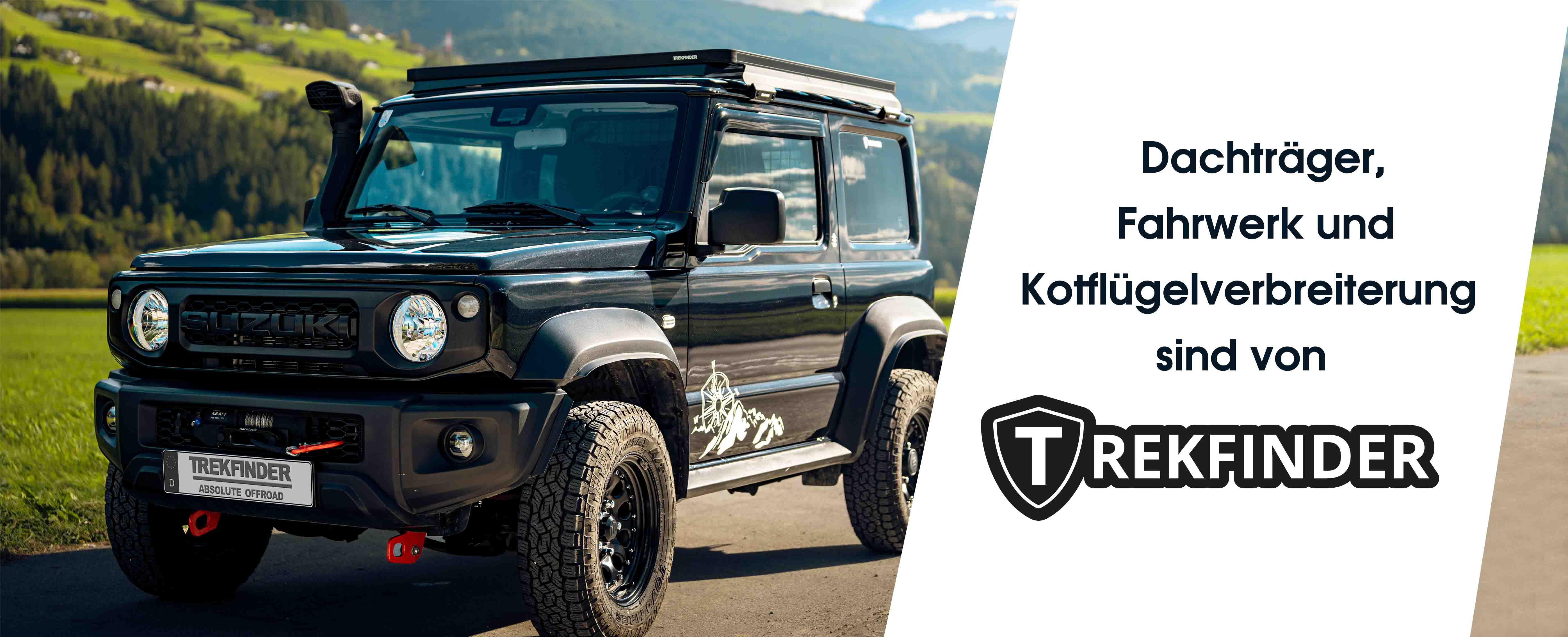 SUZUKI mit TREKFINDER Dachträger
