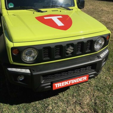 Riffelblechauflagen TREKFINDER für SUZUKI Jimny II Stoßstange vorne rechte & linke Seite