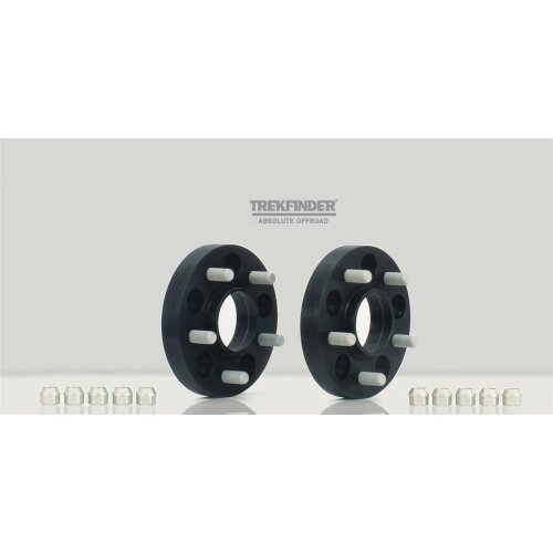 TREKFINDER Spurverbreiterung LAND ROVER Discovery V +40 mm pro Achse Aluminium schwarz