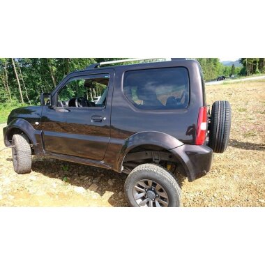 Höherlegungsfahrwerk TREKFINDER für SUZUKI Jimny I / +55 mm / härteverstellbar / komfortable bis sehr straffe Abstimmung möglich