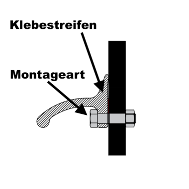 Kotflügelverbreiterung +++ MUSTER +++ TREKFINDER universal: 1 Stück / 35 mm breit / 15 cm lang / Seitenmontage