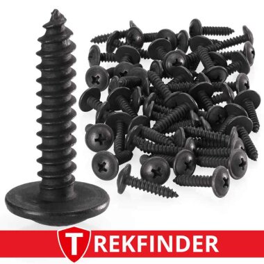 Schraubensatz Premium ca. 60 Stück Schrauben 4,2 x 19 mm für TREKFINDER Kotflügelverbreiterungen, schwarz, verzinkt