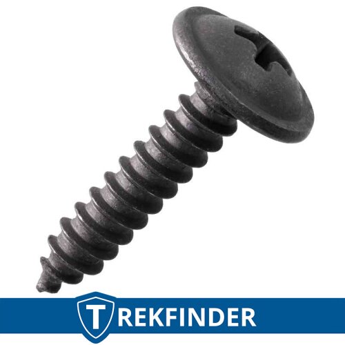 Schraubensatz Premium ca. 15 Stück Schrauben 4,2 x 19 mm für TREKFINDER Kotflügelverbreiterungen, schwarz, verzinkt
