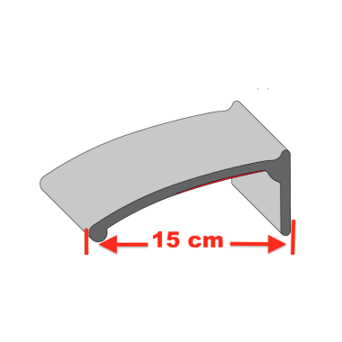 Kotflügelverbreiterung universal 150 mm breit inkl. TÜV® von TREKFINDER | Modellreihe: Freiburg | aus Gummi