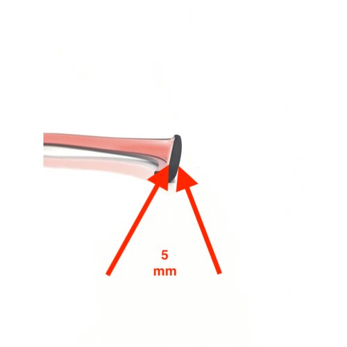 Kotflügelverbreiterung universal 5 mm breit inkl. TÜV® von TREKFINDER | Modellreihe: Memmingen | 600 cm (1 Stück 600 cm) | aus Gummi