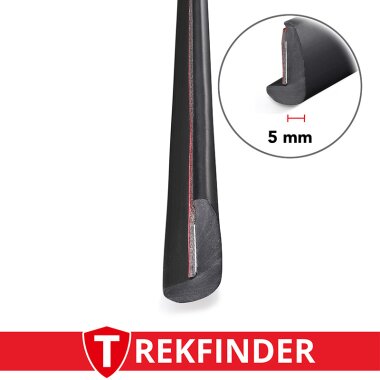 Kotflügelverbreiterung universal 5 mm breit inkl. TÜV® von TREKFINDER | Modellreihe: Memmingen | 600 cm (1 Stück 600 cm) | aus Gummi