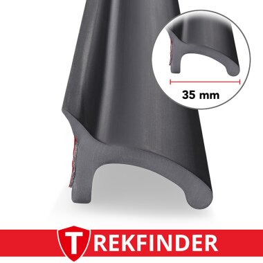 Kotflügelverbreiterung universal 35 mm breit inkl. TÜV® von TREKFINDER | Modellreihe: Freiburg | 150 cm (1 Stück 150 cm) | aus Gummi