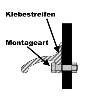Kotflügelverbreiterung universal 35 mm breit inkl. TÜV® von TREKFINDER | Modellreihe: Freiburg | 600 cm (4 Stück a 150 cm) | aus Gummi