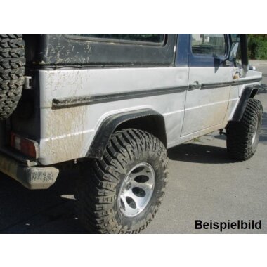 Kotflügelverbreiterung universal 60 mm breit inkl. TÜV® von TREKFINDER | Modellreihe: Augsburg | 150 cm (1 Stück 150 cm) | aus Gummi