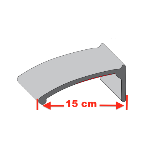 Kotflügelverbreiterung universal 150 mm breit inkl. TÜV® von TREKFINDER | Modellreihe: Freiburg | 600 cm (4 Stück a 150 cm) | aus Gummi