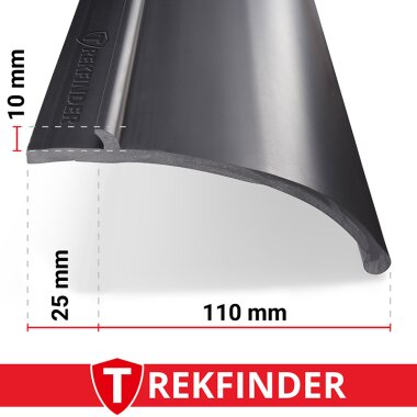 Kotflügelverbreiterung universal 150 mm breit inkl. TÜV® von TREKFINDER | Modellreihe: Augsburg | 600 cm (4 Stück a 150 cm) | aus Gummi
