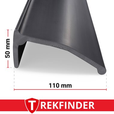 Kotflügelverbreiterung universal 110 mm breit inkl. TÜV® von TREKFINDER | Modellreihe: Freiburg | 400 cm (1 Stück 400 cm) | aus Gummi