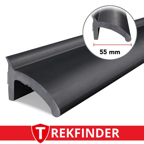 Kotflügelverbreiterung universal 55 mm breit inkl. TÜV® von TREKFINDER | Modellreihe: Freiburg | aus Gummi 300 cm (1 Stück 300 cm)
