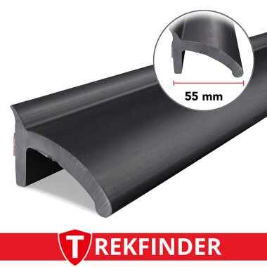 Kotflügelverbreiterung universal 55 mm breit inkl. TÜV® von TREKFINDER | Modellreihe: Freiburg | aus Gummi 300 cm (1 Stück 300 cm)