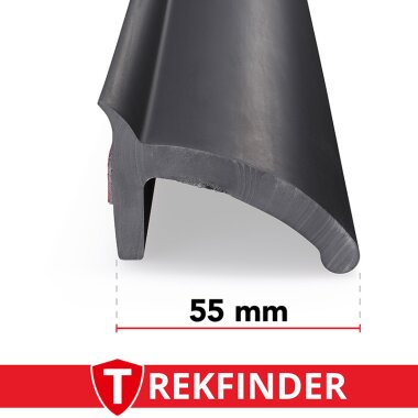 Kotflügelverbreiterung universal 55 mm breit inkl. TÜV® von TREKFINDER | Modellreihe: Freiburg | aus Gummi 300 cm (1 Stück 300 cm)
