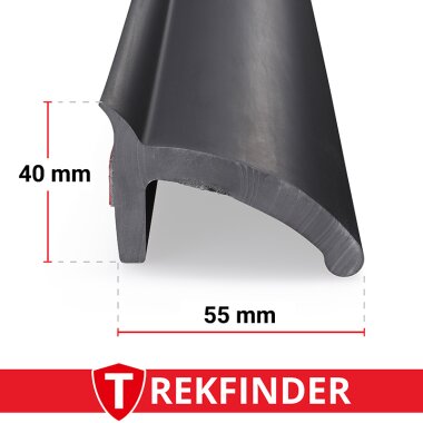 Kotflügelverbreiterung universal 55 mm breit inkl. TÜV® von TREKFINDER | Modellreihe: Freiburg | aus Gummi 300 cm (1 Stück 300 cm)