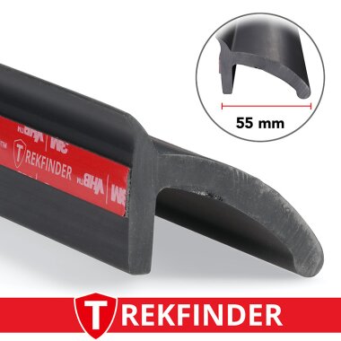 Kotflügelverbreiterung universal 55 mm breit inkl. TÜV® von TREKFINDER | Modellreihe: Freiburg | aus Gummi 300 cm (1 Stück 300 cm)