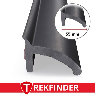 Kotflügelverbreiterung universal 55 mm breit inkl. TÜV® von TREKFINDER | Modellreihe: Freiburg | aus Gummi 300 cm (1 Stück 300 cm)