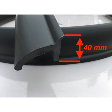 Kotflügelverbreiterung universal 55 mm breit inkl. TÜV® von TREKFINDER | Modellreihe: Freiburg | aus Gummi 600 cm (2 Stück a 300 cm)