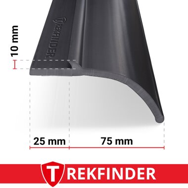 Kotflügelverbreiterung universal 75 mm breit inkl. TÜV® von TREKFINDER | Modellreihe: Augsburg | aus Gummi 600 cm (1 Stück 600 cm)