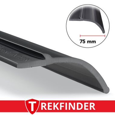 Kotflügelverbreiterung universal 75 mm breit inkl. TÜV® von TREKFINDER | Modellreihe: Augsburg | aus Gummi 600 cm (1 Stück 600 cm)