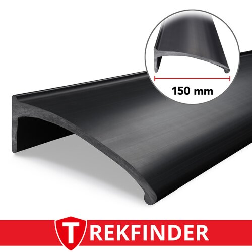 Kotflügelverbreiterung universal 150 mm breit inkl. TÜV® von TREKFINDER | Modellreihe: Freiburg | 300 cm (1 Stück 300 cm) | aus Gummi