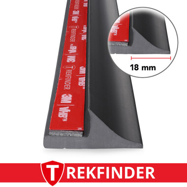 Kotflügelverbreiterung universal 18 mm breit von TREKFINDER | Modellreihe: Heidelberg | aus Gummi Muster (1 Stück 15 cm)