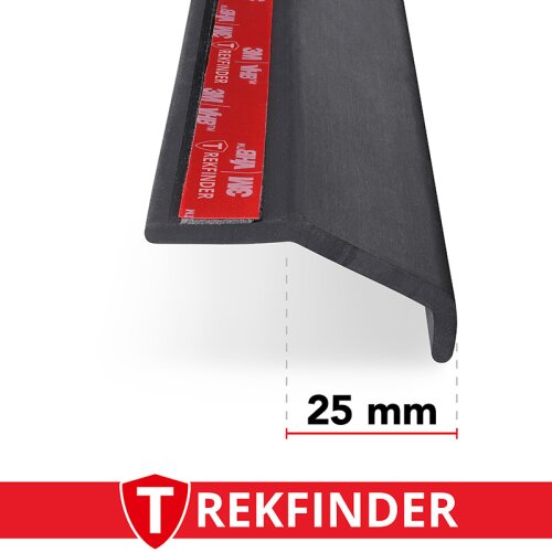 Kotflügelverbreiterung universal 25 mm breit von TREKFINDER | Modellreihe: Regensburg | aus Gummi Muster (1 Stück 15 cm)