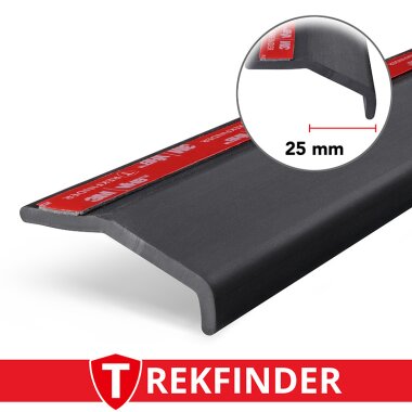 Kotflügelverbreiterung universal 25 mm breit von TREKFINDER | Modellreihe: Regensburg | aus Gummi Muster (1 Stück 15 cm)