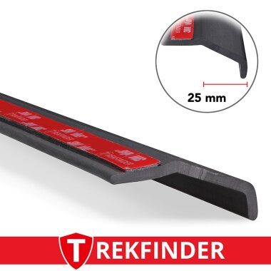 Kotflügelverbreiterung universal 25 mm breit von TREKFINDER | Modellreihe: Regensburg | aus Gummi Muster (1 Stück 15 cm)