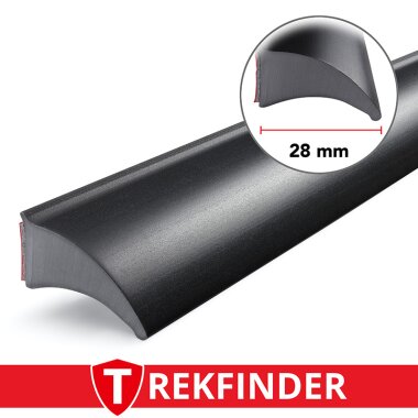 Kotflügelverbreiterung universal 28 mm breit von TREKFINDER | Modellreihe: Landsberg | aus Gummi Muster (1 Stück 15 cm)