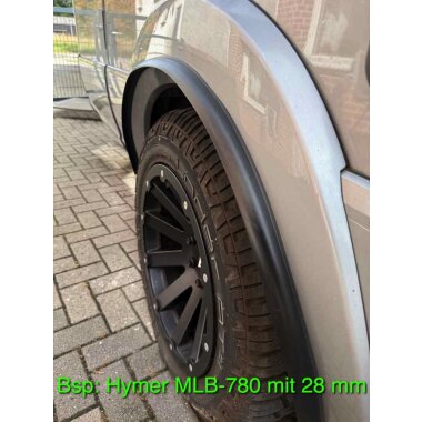 Kotflügelverbreiterung universal 28 mm breit von TREKFINDER | Modellreihe: Landsberg | aus Gummi Muster (1 Stück 15 cm)