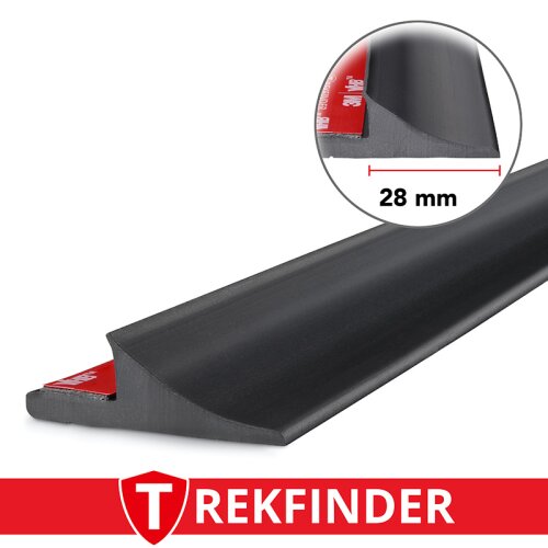 Kotflügelverbreiterung universal 28 mm breit von TREKFINDER | Modellreihe: Heidelberg | aus Gummi Muster (1 Stück 15 cm)