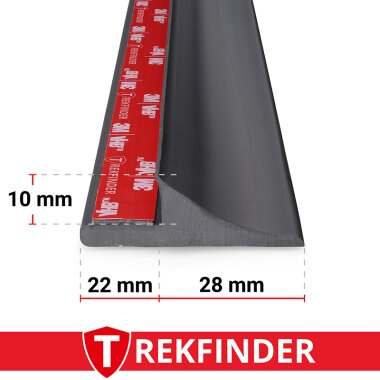 Kotflügelverbreiterung universal 28 mm breit von TREKFINDER | Modellreihe: Heidelberg | aus Gummi Muster (1 Stück 15 cm)