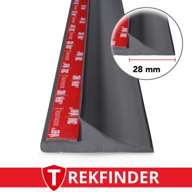 Kotflügelverbreiterung universal 28 mm breit von TREKFINDER | Modellreihe: Heidelberg | aus Gummi Muster (1 Stück 15 cm)