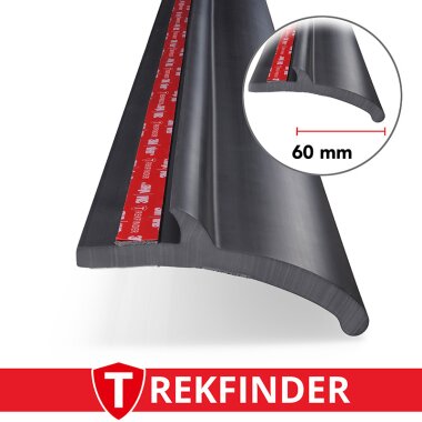 Kotflügelverbreiterung universal 60 mm breit von TREKFINDER | Modellreihe: Augsburg | aus Gummi Muster (1 Stück 15 cm)