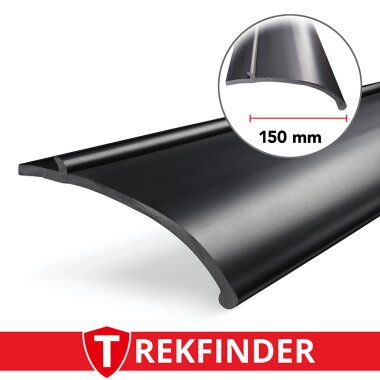 Kotflügelverbreiterung universal 150 mm breit von TREKFINDER | Modellreihe: Augsburg | aus Gummi Muster (1 Stück 15 cm)