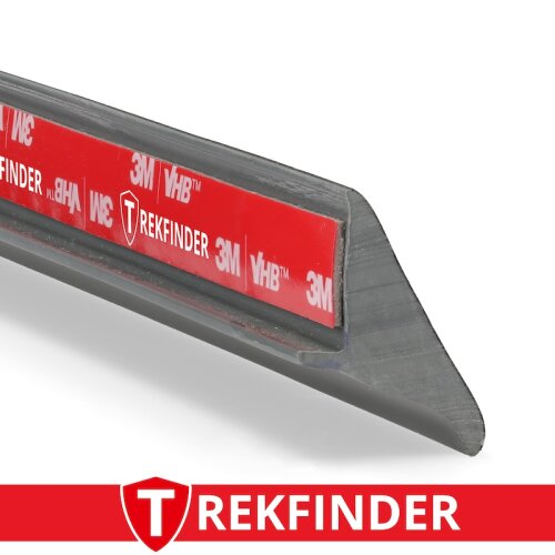 Kotflügelverbreiterung universal 20 mm breit inkl. TÜV® von TREKFINDER | Modellreihe: Garmisch | aus Gummi in Chrom-Optik