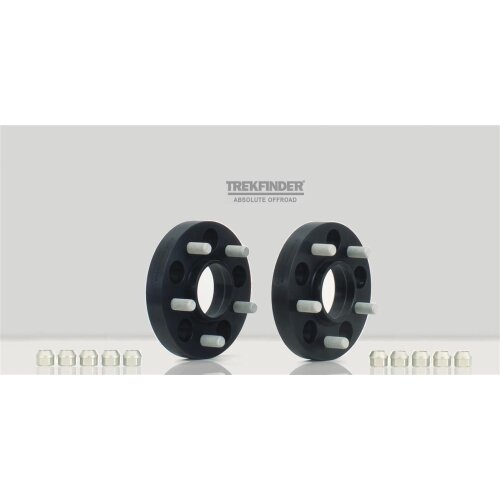 TREKFINDER, gebraucht aus Probeanbau ( 0 km ) Spurverbreiterung LAND ROVER Discovery V +60 mm pro Achse Aluminium schwarz
