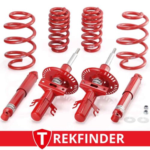 Höherlegungsfahrwerk TREKFINDER für VW Bus T6 Multivan mit 4WD ca. +30 mm