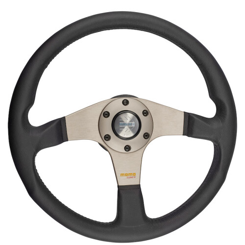 Lenkrad MOMO Modell TUNER silber - KBA 70116 - D35