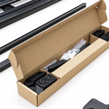 Dachträger RHINO RACK für BAW 212 - Pioneer 6 Plattform 210 x 143 cm - inkl. Fußset, Relling, Montagekit Light Bar