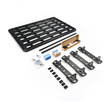Dachträger RHINO RACK für BAW 212 - Pioneer 6 Plattform 210 x 143 cm - inkl. Fußset, Relling, Montagekit Light Bar