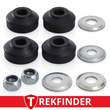 Montagematerial für 2 Stück KONI/TREKFINDER RAID Dämpfer 90-5375SP1 + 90-5471 unten ab Bj.2002
